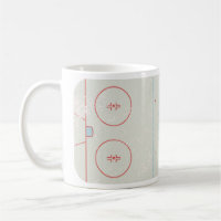 Ice Hockey Rink Distressed Style Graphic