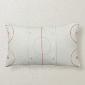 Red White and Blue Hockey Gift Ideas Hockey Pillow