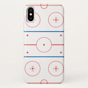 ice hockey rink graphic iPhone x case