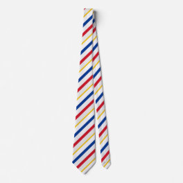 Ice Hockey Rink Inspired Stripes Necktie