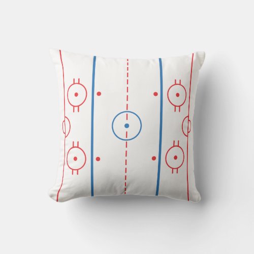 Ice Hockey Rink Pillow
