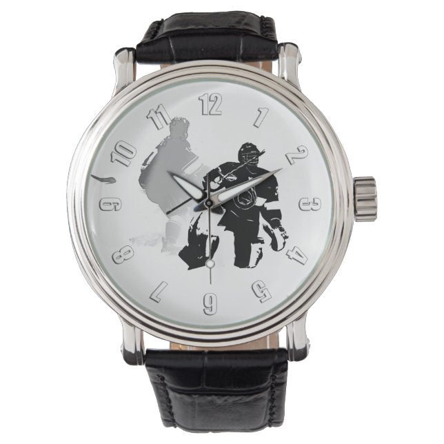 Ice Hockey Season - Goalie and Forward Watch (Front)