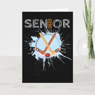 Ice Hockey Senior College High School Card