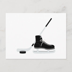 Ice Hockey Skate Postcard