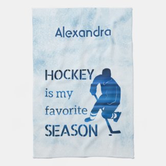 Ice hockey skate towel Favorite blue