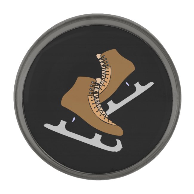 Ice Hockey Skates Sports Lapel Pin