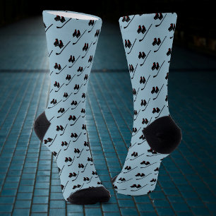 Ice Hockey Skates & Stick - your color choice Socks