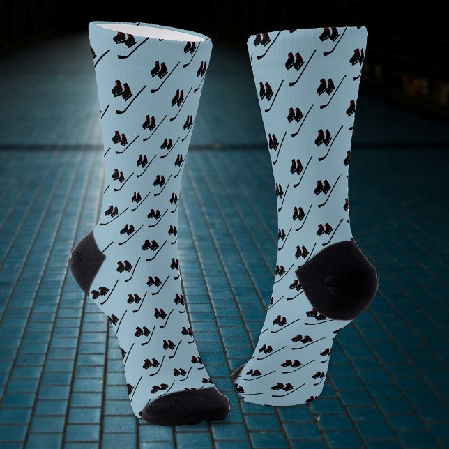 Ice Hockey Skates & Stick - your color choice Socks (Creator Uploaded)