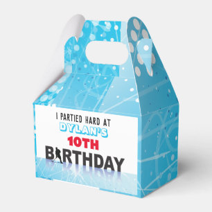 ICE HOCKEY SKATING Birthday Party Loot Candy Gift Favor Boxes