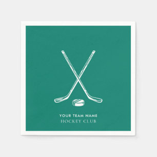 Ice Hockey Sport Club Team Players Custom Napkins