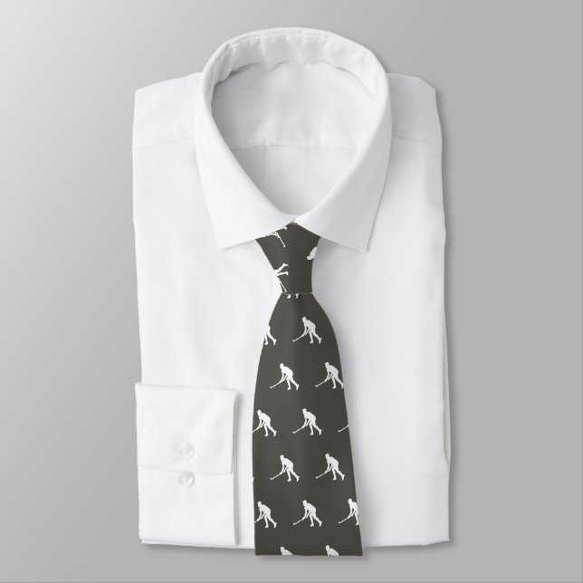 Ice Hockey Sport Neck Tie (Tied)