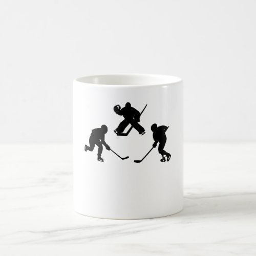 Ice hockey stick player silhouette cool sport gift coffee mug