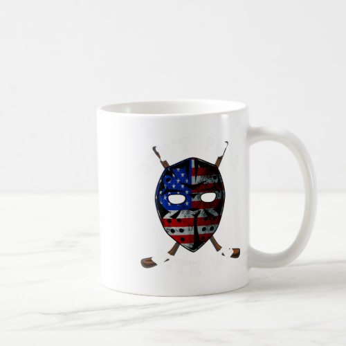 Ice Hockey Sticks Usa American Flag Play Hockey Ga Coffee Mug