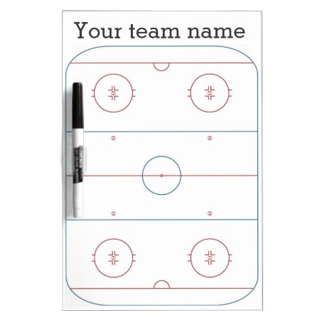 Ice Hockey Strategy Dry Erase Board