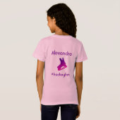 Ice Hockey t-shirt Favorite season fan purple pink (Back Full)
