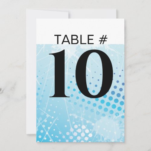 ICE HOCKEY Table Number Seating Cards