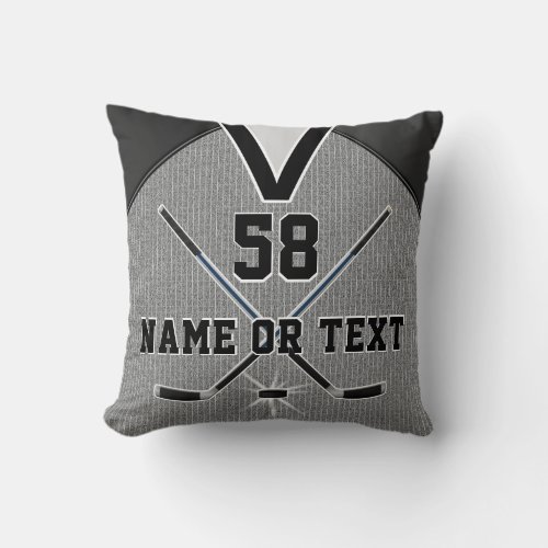 Ice Hockey Team Gifts Hockey Pillow with YOUR TEXT
