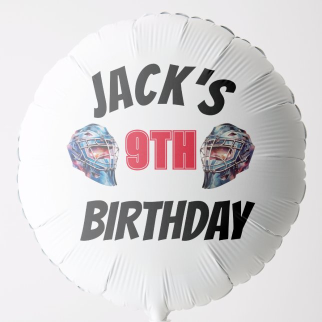 Ice Hockey Theme  Balloon (Front)