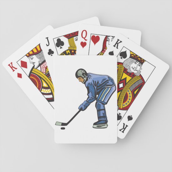 Ice Hockey Time Playing Cards