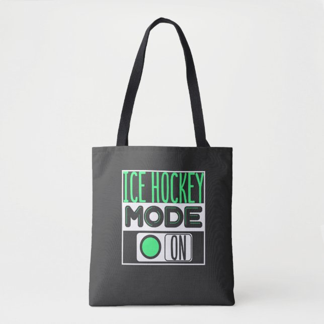 Ice Hockey Tote Bag (Front)