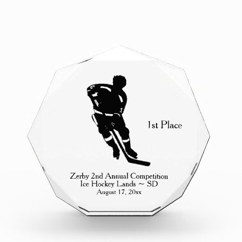 Ice Hockey Trophy Acrylic Award