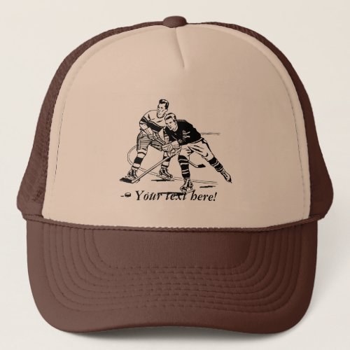 Ice hockey trucker hat