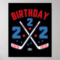 Ice Hockey Two Birthday Boy 2nd Party Boys Age 2
