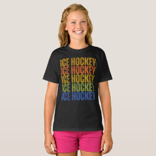 Ice Hockey Typography T-Shirt