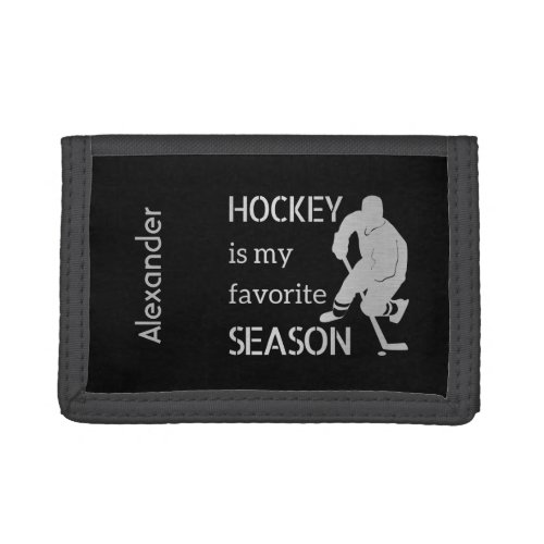 Ice Hockey wallet favorite season silver