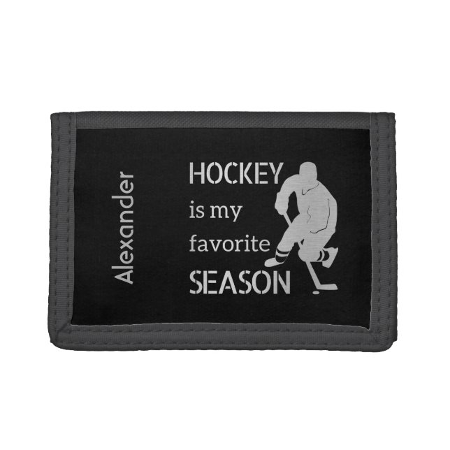 Ice Hockey wallet favorite season silver (Front)