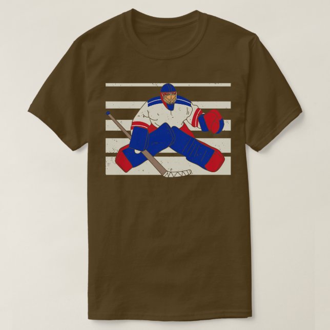 Ice Hockey Winter Sports T-Shirt (Design Front)