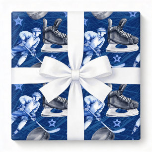 Ice Hockey Wrapping Paper