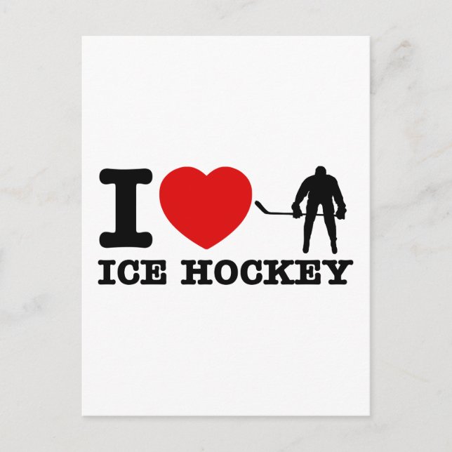 ice hocky designs postcard (Front)