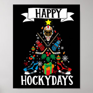 Ice I Love Hockey Player Team Happy Hockeydays Poster