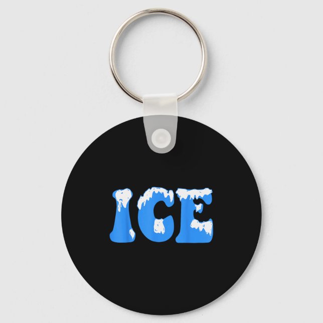 Ice Ice Baby Family Funny Halloween Costume Couple Keychain (Front)