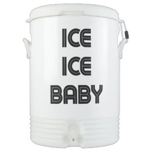 Ice Ice Baby Funny Meme Retro Beverage Cooler
