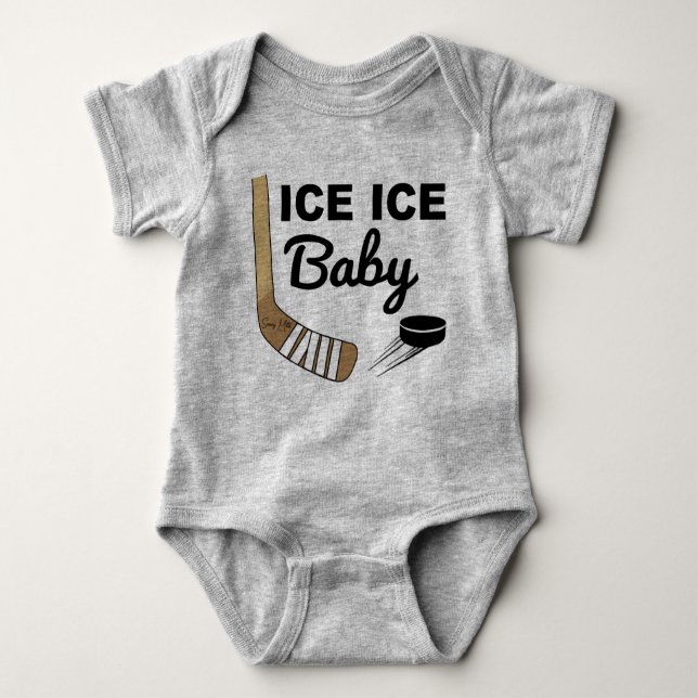 Ice Ice Baby Hockey Bodysuit (Front)