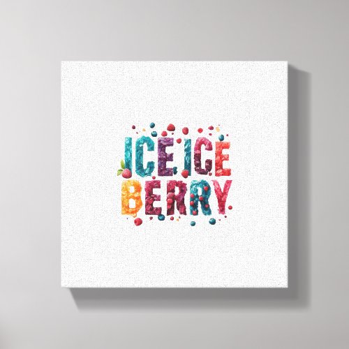  Ice Ice Berry Canvas Print