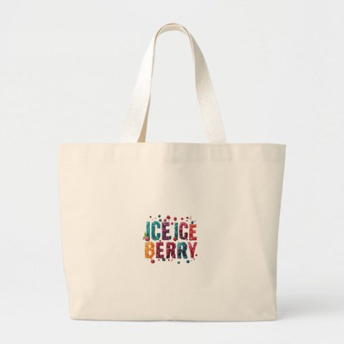 Ice Ice Berry Large Tote Bag
