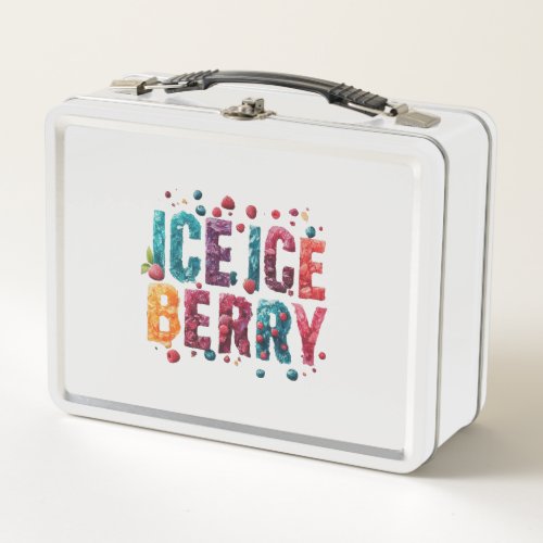 Ice Ice Berry Metal Lunch Box