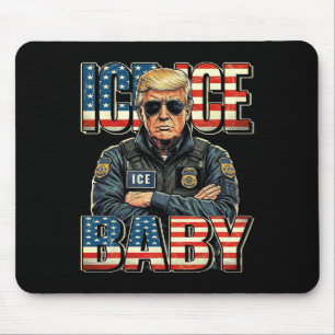 Ice Ice By Trump Funny Trump Meme 2026 Retro Mouse Pad