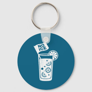 Ice in water _ funny ice cubes liberal message keychain
