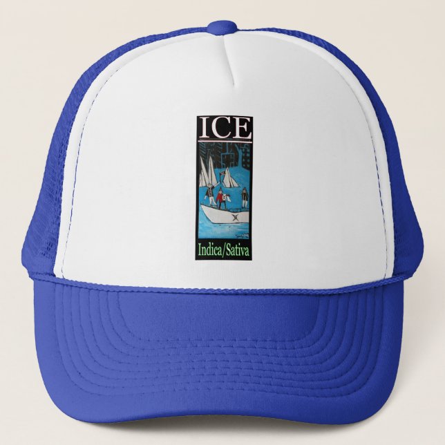 ICE INDICA SATIVA TRUCKER HAT (Front)