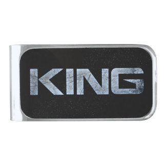 Ice King Silver Finish Money Clip