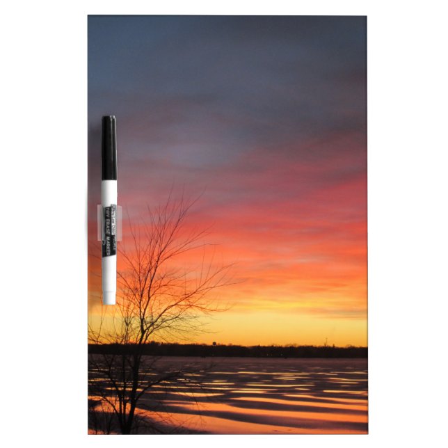 Ice Lake Sunset Dry Erase Board (Front)