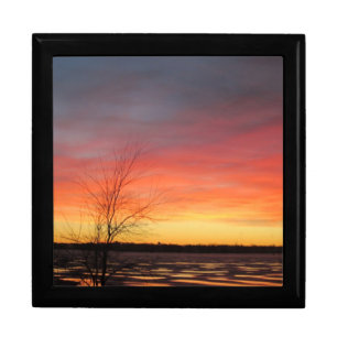 Ice Lake Sunset Keepsake Box