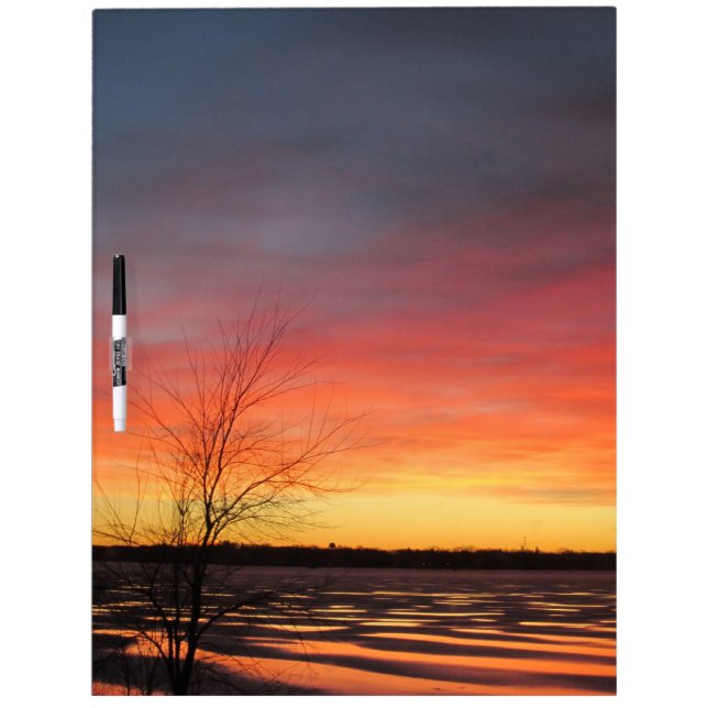 Ice Lake Sunset Large Dry Erase Board (Front)