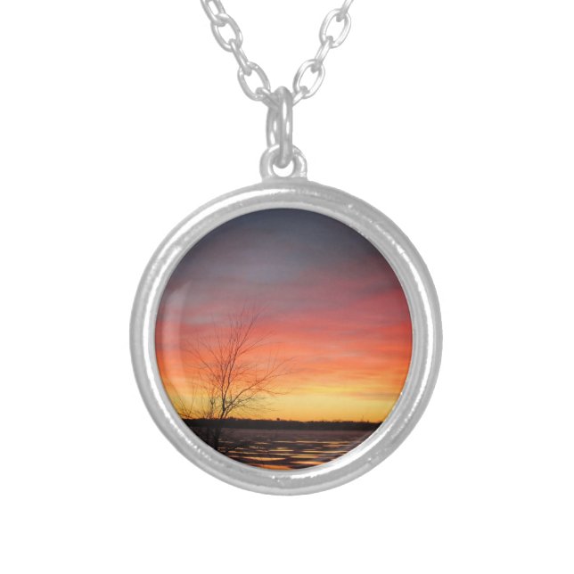 Ice Lake Sunset Necklace (Front)
