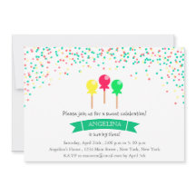 Ice lollies -birthday party invitation