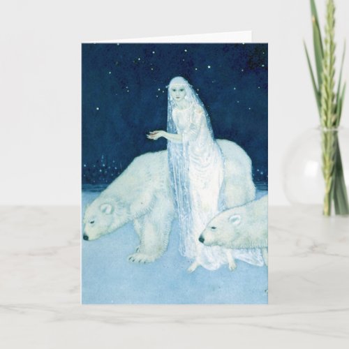 Ice Maiden Fine Art Watercolor Card